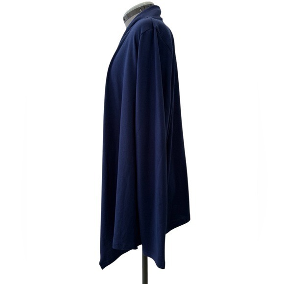 NWOT Kim Roger's Intimates Waterfall Long‎ Sleeve Open Cardigan Navy Size XL - Picture 4 of 5